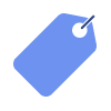 White labeling icon